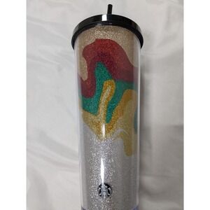 Pre-owned 2018 Starbucks Holiday Collection Sand Flow Glitter Cup
